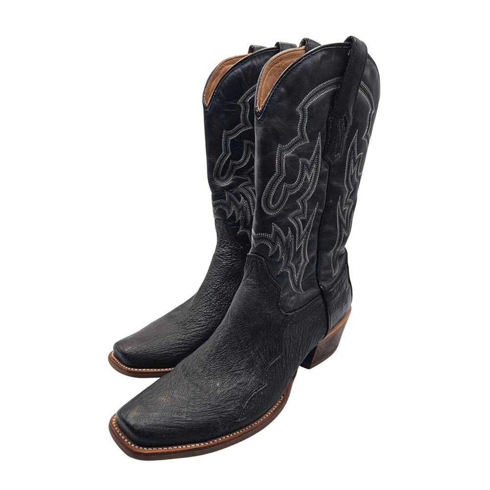 Corral Men's Shark Horseman Toe Black Western Boots Size 10.5 D A4420